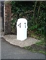 Old Milestone by the A6071, west of Smithfield