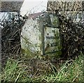 NX9820 : Old Milestone by the A595 in Parton by GG Farrington