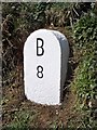 SX0777 : Old Milestone by the B3266, south west of Trevenning by Ian Thompson