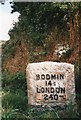 Old Milestone by the B3275, north of Brighton Cross