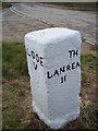 SX1854 : Old Milestone by the B3359 at Bake Cross by Ian Thompson