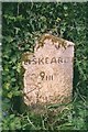 Old Milestone north west of North Hill