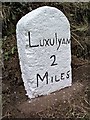 Old Milestone south of Medrose Farm