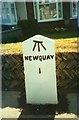 SW8262 : Old Milestone by the A3058 in Henver Road, Newquay by Ian Thompson