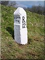 SW8453 : Old Milestone by the A30, west of Carland Cross by Ian Thompson