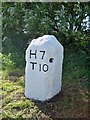 Old Milestone by the A394, west of Little Trewince