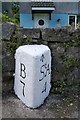 Old Milestone by the A391, south of Bugle