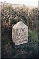 Old Milestone by the A39, south of St Jidgey