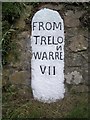 Old Milestone south of Butteriss Gate