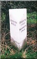 Replacement Milepost by the B5035, north east of Crich