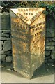 Old Milepost by the A6, north of Furness Vale