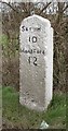 SU0219 : Old Milestone by the A354, south of Woodyates by Mike Faherty