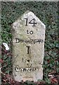 Old Milestone by the A35, East Road, Bridport