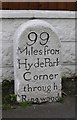 Old Milestone by the A31, Ringwood Road, Trickett