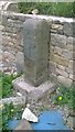 Old Milestone by the B6296, Low Redgate Bank