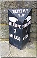 Old Milepost by the A689, Daddry Shield