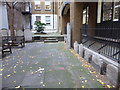 Gravestones in the former churchyard of St Anne Blackfriars