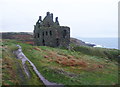 NX0053 : Dunskey Castle from the north-west by Humphrey Bolton
