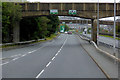 SH2581 : Bridges over the A55 at Holyhead by David Dixon