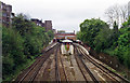 Putney station, from Oxford Road bridge, 1994