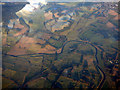 The River Clyde at Symington from the air