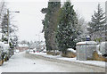 Snowing on Mount Road in Penn, Wolverhampton