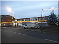 Christmas lights on Iver High Street