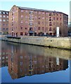 Former Victoria Mills alongside the River Aire