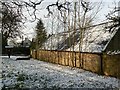 SK4589 : Snowy path in Upper Whiston by Graham Hogg