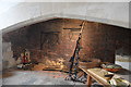 Hampton Court Palace - kitchen fireplace