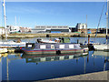 Narrow boat at Debbage Marina, Ipswich