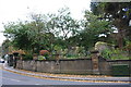 Boundary wall and entrance to Holden Park