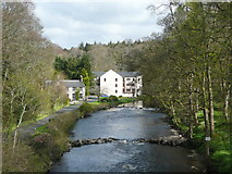 NS3317 : The River Doon from the Old Bridge, Alloway by Humphrey Bolton