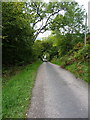 Narrow lane to Cockshutford