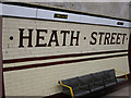 Ceramic tiles at Heath Street tube station