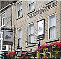 Signage on the White Swan Hotel, Leyburn