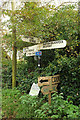 SY5089 : Signpost, Bredy Road by Derek Harper