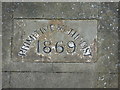 Datestone on the front gable of the Batch Methodist Chapel