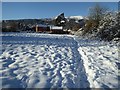 A wintry scene off Poolbrook Road