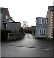 Entrance to Allen-White funeral directors, Crown Mews, Bath Road, King