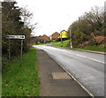 Bettws direction and distance sign, Bryn Road, Brynmenyn