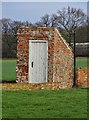 Brick outhouse at Grange Farm, Fishlake