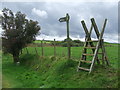 Ladder Stile And Footpath Sign