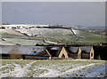 Maes Knoll in the snow