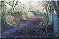 Path between graveyard and school grounds