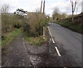 Side road junction, Llan Road near Llangynwyd