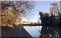 Jogging at Cape Bottom Lock, Grand Union Canal, north Warwick