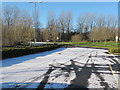 Norton Canes services overflow car park with snow