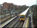 Train entering Belvedere station