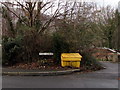 Yellow grit box, Mill Close, Abergavenny